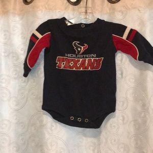 NFL Houston Texans LS Onsie Size 0-3 Months!